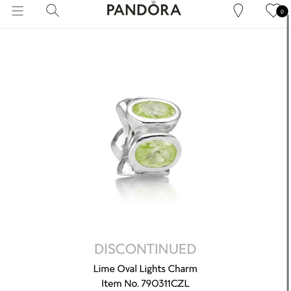 Pandora RETIRED oval lights charm!